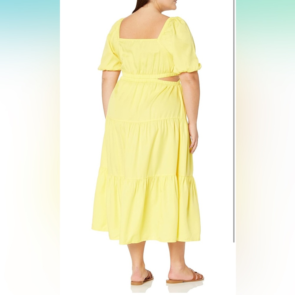 NWT The Drop Women's Anaya Square Neck Cut-Out Tiered Maxi Dress - Picture 6 of 8
